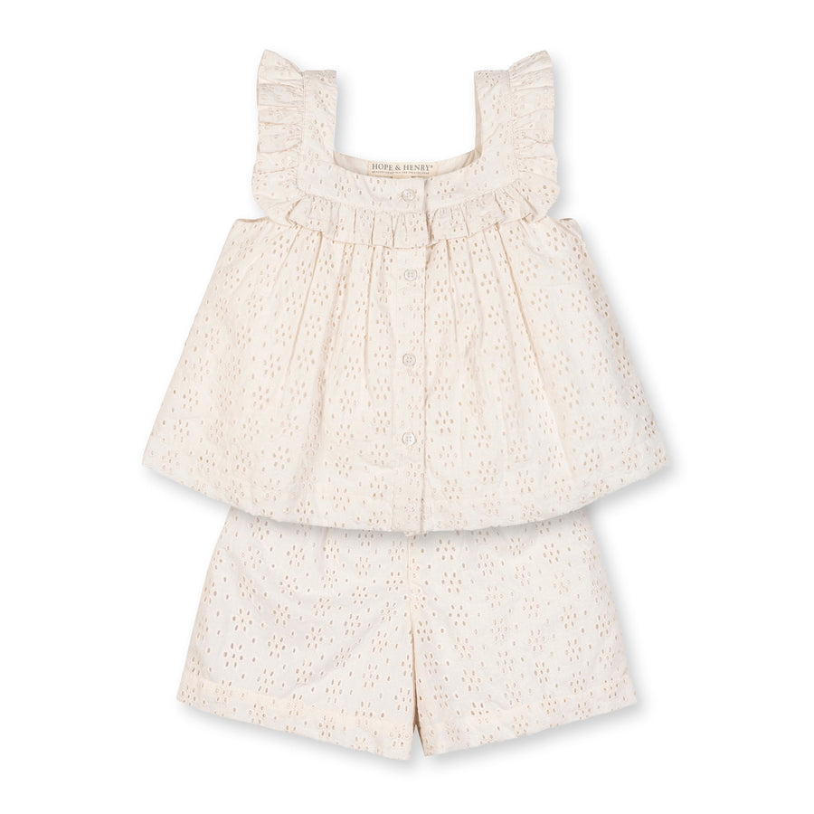 Organic Eyelet Tank and Short Set