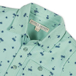 Organic Jersey Button Down Shirt