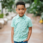 Organic Jersey Button Down Shirt