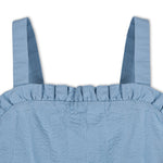Organic Ruffle Edge Seersucker Dress