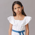 Organic Seersucker Ruffle Romper