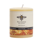 Pure Beeswax Pillar Candles