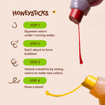 Honeysticks Bubble Bath Color Mixing 3 Pack